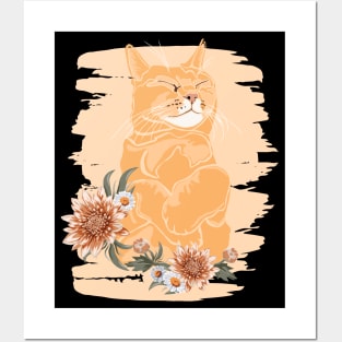 Cat Lovers Cat Girlfriend Cat Daddy Cat Mom Funny Cat Posters and Art